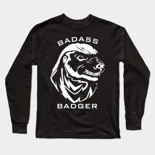 Badass Honey Badger T Shirt Long Sleeve T-Shirt